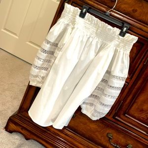 Mi Golondrina Mexico smocked lace sleeve top